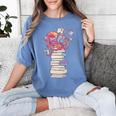 Cute Octopus Bookworm Fun Reading Tee For Book Lovers Women's Comfort Colors T-Shirt Chalky Mint