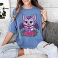Cute Pastel Goth Bat Reading Book Women's Comfort Colors T-Shirt Chalky Mint Cute Pastel Goth Bat Reading Book Women's Comfort Colors T-Shirt Chalky Mint