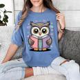 Cute Reading Owl Book Lover Teacher Librarian Bookworm Women's Comfort Colors T-Shirt Chalky Mint Cute Reading Owl Book Lover Teacher Librarian Bookworm Women's Comfort Colors T-Shirt Chalky Mint