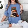 Cute Red Panda Reading Book Animal Bookworm Women's Comfort Colors T-Shirt Chalky Mint