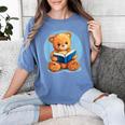 Cute Teddy Bear Reading Book Fun Women's Comfort Colors T-Shirt Chalky Mint Cute Teddy Bear Reading Book Fun Women's Comfort Colors T-Shirt Chalky Mint