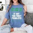 Dad Joke Why Was The Math Book Sad Pun Dad Jokes Women's Comfort Colors T-Shirt Chalky Mint