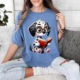 Dalmatian Reading a Book Dog Women's Comfort Colors T-Shirt Chalky Mint Dalmatian Reading a Book Dog Women's Comfort Colors T-Shirt Chalky Mint