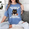Das Ist Es Was Ich Tue Ich Lese Books Crochet And Women's Comfort Colors T-Shirt Chalky Mint
