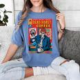 Dead Roast Coffee Comic Book Cover Style Skeleton Barista Women's Comfort Colors T-Shirt Chalky Mint Dead Roast Coffee Comic Book Cover Style Skeleton Barista Women's Comfort Colors T-Shirt Chalky Mint