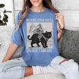 Defend Your Local Library Knight Cat Rider Book Lover Women's Comfort Colors T-Shirt Chalky Mint