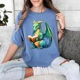Dragon With Book Women's Comfort Colors T-Shirt Chalky Mint Dragon With Book Women's Comfort Colors T-Shirt Chalky Mint
