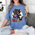 Dragon Reading A Book Cute Bookworm Book Lover Women's Comfort Colors T-Shirt Chalky Mint Dragon Reading A Book Cute Bookworm Book Lover Women's Comfort Colors T-Shirt Chalky Mint