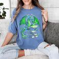 Dragon Reading Books Bookworm Women's Comfort Colors T-Shirt Chalky Mint