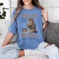 Drink Coffee Read Books Pet Cats Be Happy Bookworm Women's Comfort Colors T-Shirt Chalky Mint