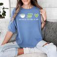 Drink Matcha Read Books Be Happy Book Lover Matcha Tea Lover Women's Comfort Colors T-Shirt Chalky Mint