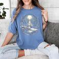 Duck Reading Book Full Moon Lake Scenery Women's Comfort Colors T-Shirt Chalky Mint Duck Reading Book Full Moon Lake Scenery Women's Comfort Colors T-Shirt Chalky Mint
