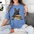 Dutch Shepherd Books Reading Dog Breed Graphic Women's Comfort Colors T-Shirt Chalky Mint Dutch Shepherd Books Reading Dog Breed Graphic Women's Comfort Colors T-Shirt Chalky Mint