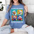 Eagle Love Reading And Eagles Child Book Lover Women's Comfort Colors T-Shirt Chalky Mint