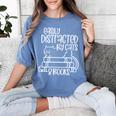 Easily Distracted By Cats And Books Reading Cat Women's Comfort Colors T-Shirt Chalky Mint Easily Distracted By Cats And Books Reading Cat Women's Comfort Colors T-Shirt Chalky Mint