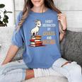 Easily Distracted By Goats And Books Goats And Book Reading Women's Comfort Colors T-Shirt Chalky Mint