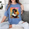 Educated Afro Girl Reading Book Lover History Month Women's Comfort Colors T-Shirt Chalky Mint Educated Afro Girl Reading Book Lover History Month Women's Comfort Colors T-Shirt Chalky Mint
