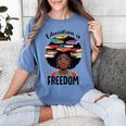 Education Is Freedom Teacher History Month Books Lover Women's Comfort Colors T-Shirt Chalky Mint