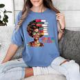 Education Is Freedom History Month Teacher Books Afro Women's Comfort Colors T-Shirt Chalky Mint