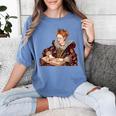 Elizabeth I Reading A Book Women's Comfort Colors T-Shirt Chalky Mint Elizabeth I Reading A Book Women's Comfort Colors T-Shirt Chalky Mint