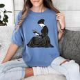 Emily Dickinson Reading A Book Women's Comfort Colors T-Shirt Chalky Mint Emily Dickinson Reading A Book Women's Comfort Colors T-Shirt Chalky Mint