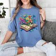 Enchanted Open Book With Blooming Flowers Women's Comfort Colors T-Shirt Chalky Mint Enchanted Open Book With Blooming Flowers Women's Comfort Colors T-Shirt Chalky Mint