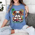 English Bulldog Reading a Book Dog Women's Comfort Colors T-Shirt Chalky Mint English Bulldog Reading a Book Dog Women's Comfort Colors T-Shirt Chalky Mint