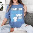 I Enjoy Long Romantic Walks To My Fridge Introvert Women's Comfort Colors T-Shirt Chalky Mint I Enjoy Long Romantic Walks To My Fridge Introvert Women's Comfort Colors T-Shirt Chalky Mint