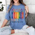Equality Hurts No One LGBTQ Pride Books And Flowers Women's Comfort Colors T-Shirt Chalky Mint