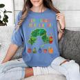 Eric Carle Very Hungry Caterpillar Day Children's Book Women's Comfort Colors T-Shirt Chalky Mint Eric Carle Very Hungry Caterpillar Day Children's Book Women's Comfort Colors T-Shirt Chalky Mint