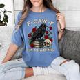 F-CAW-F I'm Reading Crow Book Lover Introvert Meme Women's Comfort Colors T-Shirt Chalky Mint