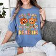 Fall In Love With Reading Autumn Pumpkin Teacher Book Lover Women's Comfort Colors T-Shirt Chalky Mint Fall In Love With Reading Autumn Pumpkin Teacher Book Lover Women's Comfort Colors T-Shirt Chalky Mint