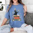 Fantasy Drama Tragedy Reading Lover Book Cat Humor Women's Comfort Colors T-Shirt Chalky Mint