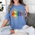 Floral Book Equality Human Rights Social Justice Peace Love Women's Comfort Colors T-Shirt Chalky Mint