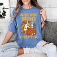 Floral Cow Reading Pun Just One More Chapter Cozy Book Lover Women's Comfort Colors T-Shirt Chalky Mint