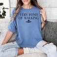 Very Fond Of Walking Book Lover Mom Walking Bookish Women's Comfort Colors T-Shirt Chalky Mint