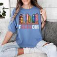 Freadom Anti Ban Books Freedom To Read Book Lover Reading Women's Comfort Colors T-Shirt Chalky Mint Freadom Anti Ban Books Freedom To Read Book Lover Reading Women's Comfort Colors T-Shirt Chalky Mint