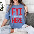 Fyi Introvert Here Raglan Baseball Tee Women's Comfort Colors T-Shirt Chalky Mint