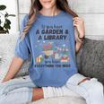Gardening & Library Lover Books Reading Plants Cute Women's Comfort Colors T-Shirt Chalky Mint