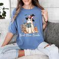Ghost Reading Book Coquette Bow Halloween Girl Kid Teacher Women's Comfort Colors T-Shirt Chalky Mint Ghost Reading Book Coquette Bow Halloween Girl Kid Teacher Women's Comfort Colors T-Shirt Chalky Mint