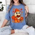 Ghost Reading Book Lovers Autumn Fall Halloween Women's Comfort Colors T-Shirt Chalky Mint