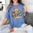 Gingerbread Reading Book Lovers Christmas Bookworm Librarian Women's Comfort Colors T-Shirt Chalky Mint Gingerbread Reading Book Lovers Christmas Bookworm Librarian Women's Comfort Colors T-Shirt Chalky Mint