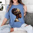 Girl Crown Of Books African Teacher Black History BHM Women's Comfort Colors T-Shirt Chalky Mint