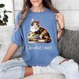 Girls Books I Do What I Want Calico Cat Lover Women's Comfort Colors T-Shirt Chalky Mint Girls Books I Do What I Want Calico Cat Lover Women's Comfort Colors T-Shirt Chalky Mint