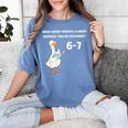 Goose Reading 67 Six Seven Meme Teacher Book Lover Women's Comfort Colors T-Shirt Chalky Mint