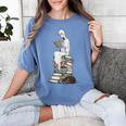 Gothic Librarian Halloween Books Tee For Teachers Women's Comfort Colors T-Shirt Chalky Mint