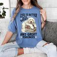 Great Pyrenees Dog Breed Life Is Better With Books And Great Women's Comfort Colors T-Shirt Chalky Mint Great Pyrenees Dog Breed Life Is Better With Books And Great Women's Comfort Colors T-Shirt Chalky Mint