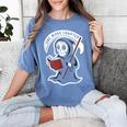 Grim Reaper Bookworm Cute Book Reading Halloween Women's Comfort Colors T-Shirt Chalky Mint Grim Reaper Bookworm Cute Book Reading Halloween Women's Comfort Colors T-Shirt Chalky Mint