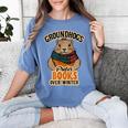 Groundhogs Prefer Books Over Winter February Women's Comfort Colors T-Shirt Chalky Mint Groundhogs Prefer Books Over Winter February Women's Comfort Colors T-Shirt Chalky Mint