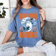 Halloween Book Lover Ghost Boo Pun Read More Boooks Women's Comfort Colors T-Shirt Chalky Mint